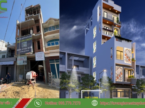 CÔNG TRÌNH BIỆT THỰ HIỆN ĐẠI QUẬN 2 (CHÚ HƯƠNG)